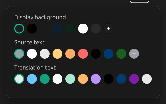 Colours