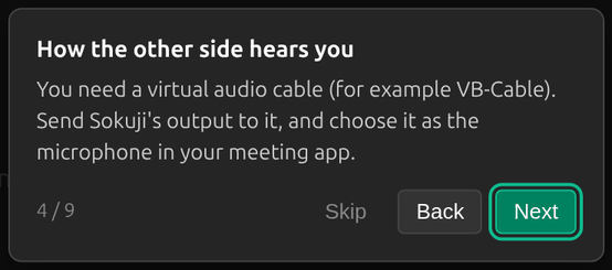 Install the virtual audio cable