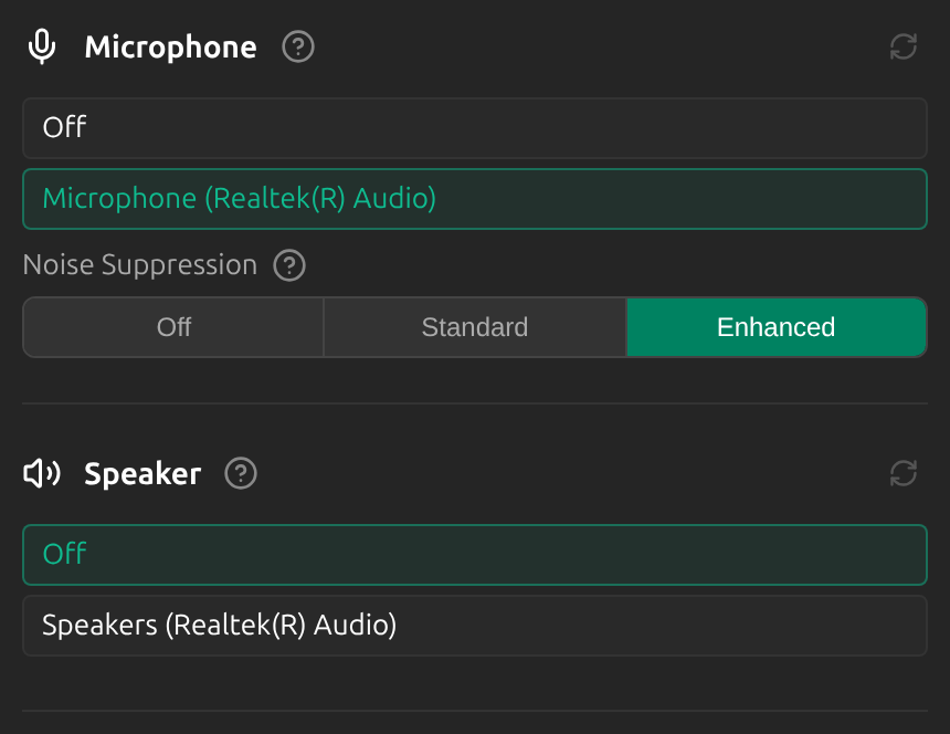 Choose your microphone