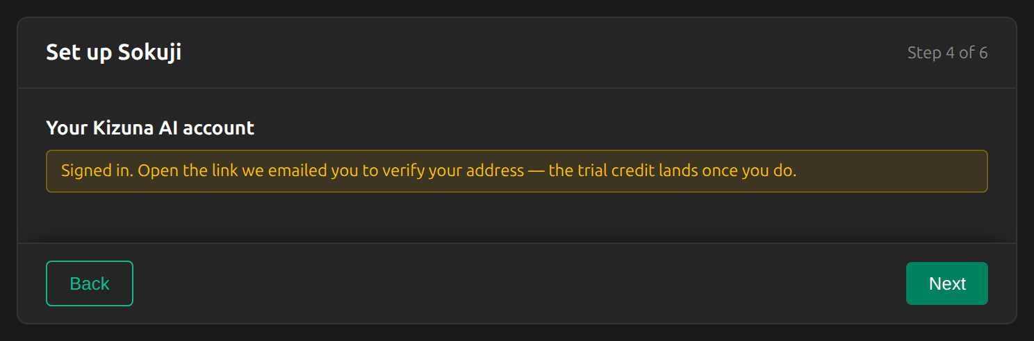 Verify your email address