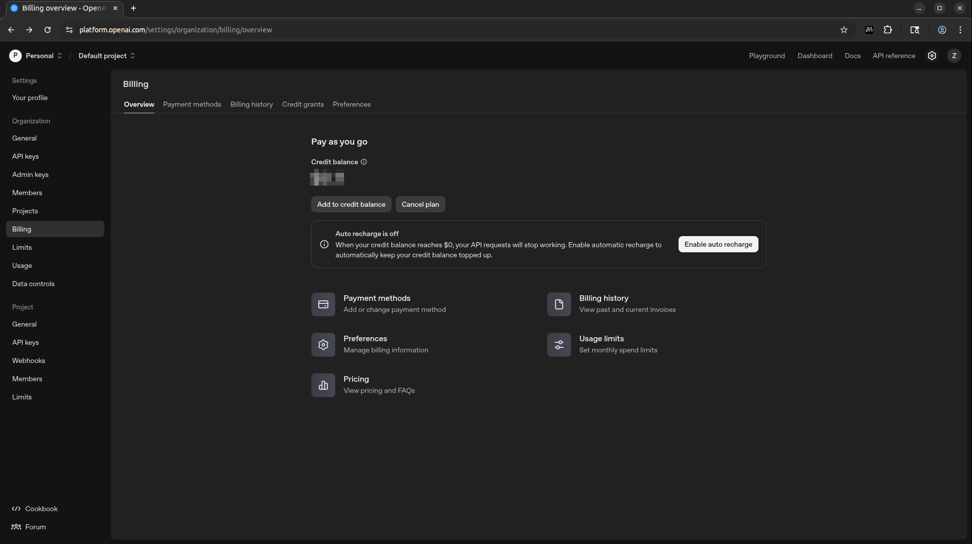 Add Credits